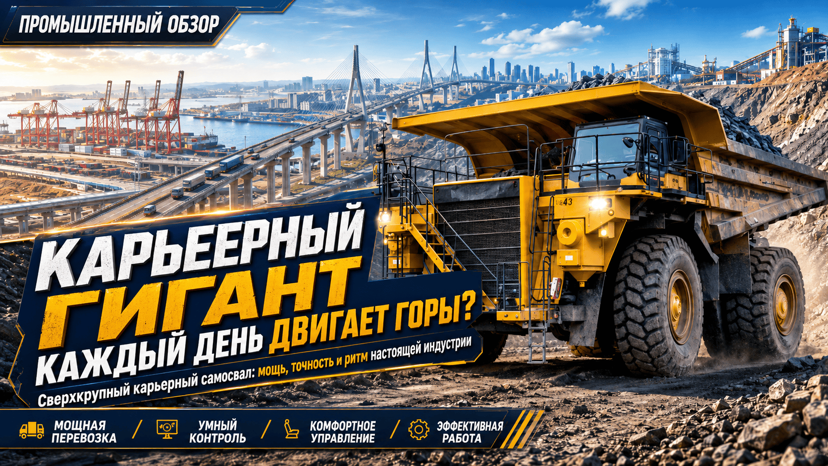 Самосвал в карьере: мощь, масштаб, движение.