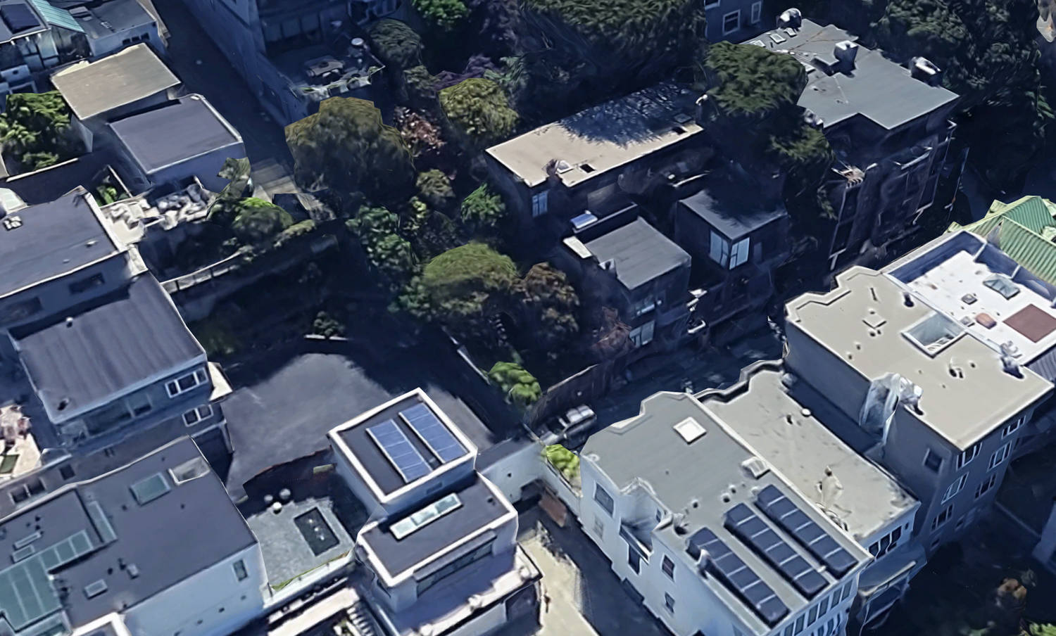 100 Culebra Terrace，谷歌卫星图像