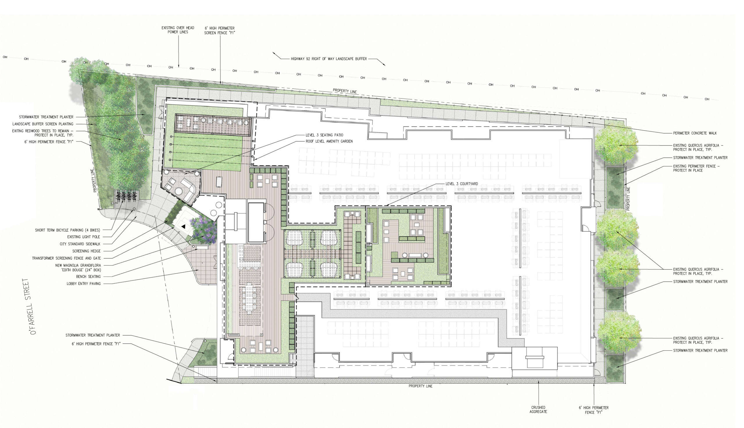 Lageplan der 1919 O'Farrell Street, Illustration bereitgestellt von Design & Architecture