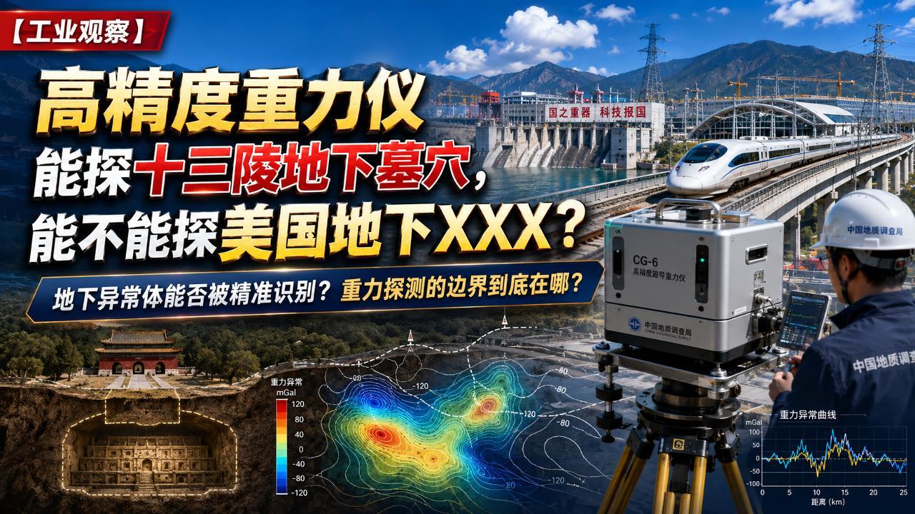 高精度重力仪：能探十三陵地下墓穴，能不能探美国地下XXX？