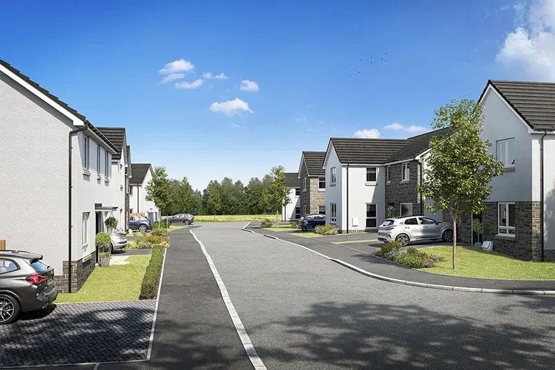 Типичная уличная застройка Taylor Wimpey