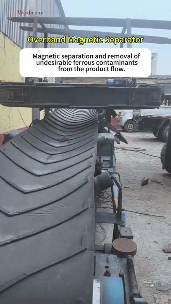 A magnetic separator is a device that uses magnetism to separate and remove unwanted magnetic materi