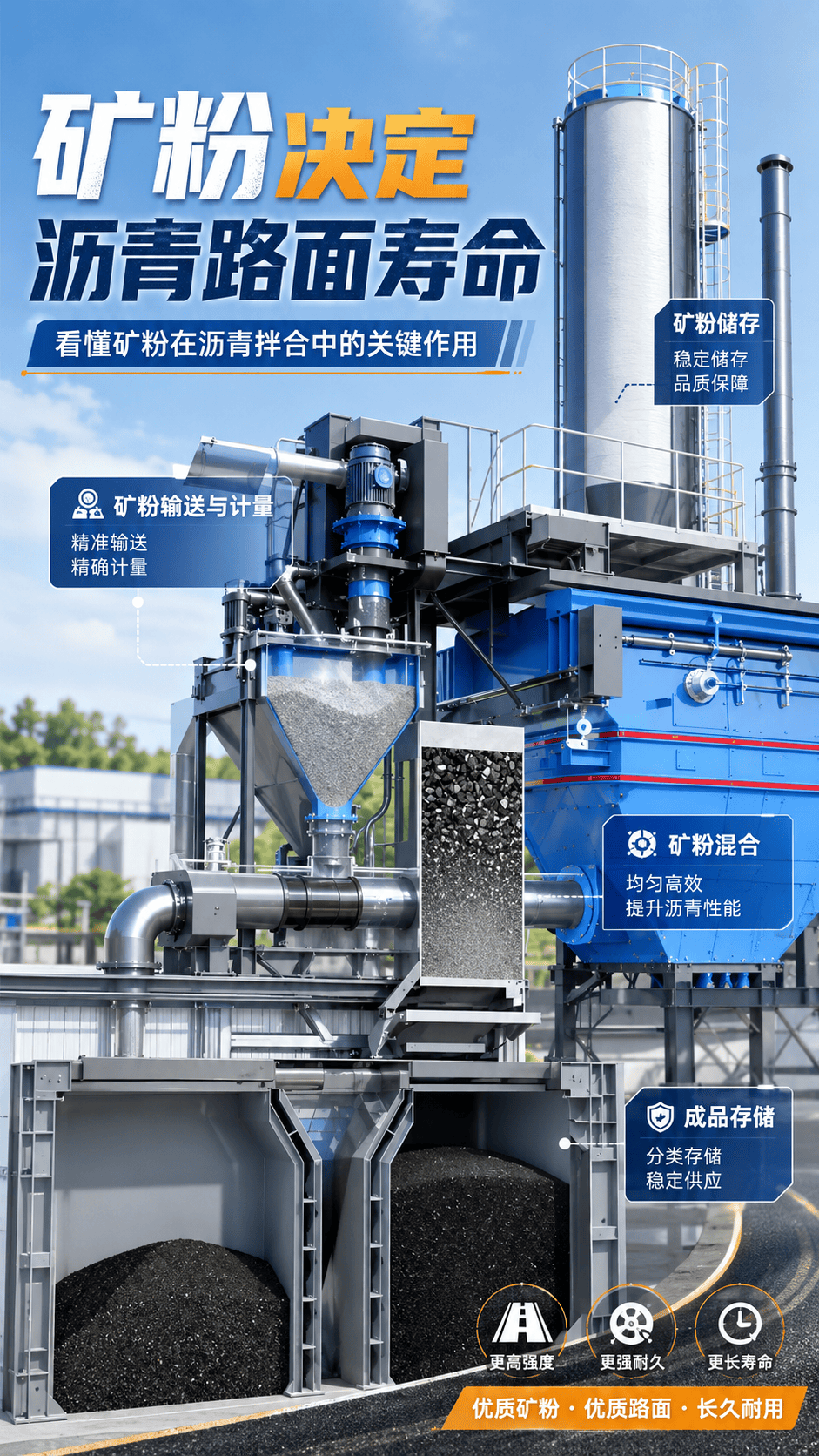 矿粉决定沥青路面寿命