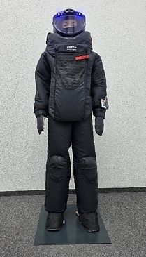 BSST next-generation Explosive Ordnance Disposal (EOD) suit featuring Kevlar® EXO™ aramid fiber technology.
