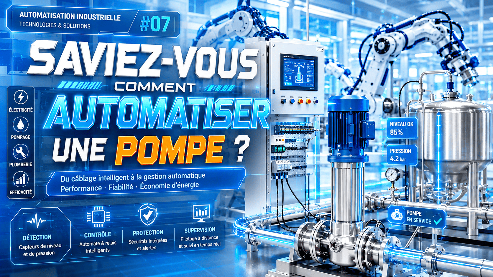 Saviez-vous comment automatiser une pompe ? #pompage #pompe #plombier #electric #ApprendreSurTikTok