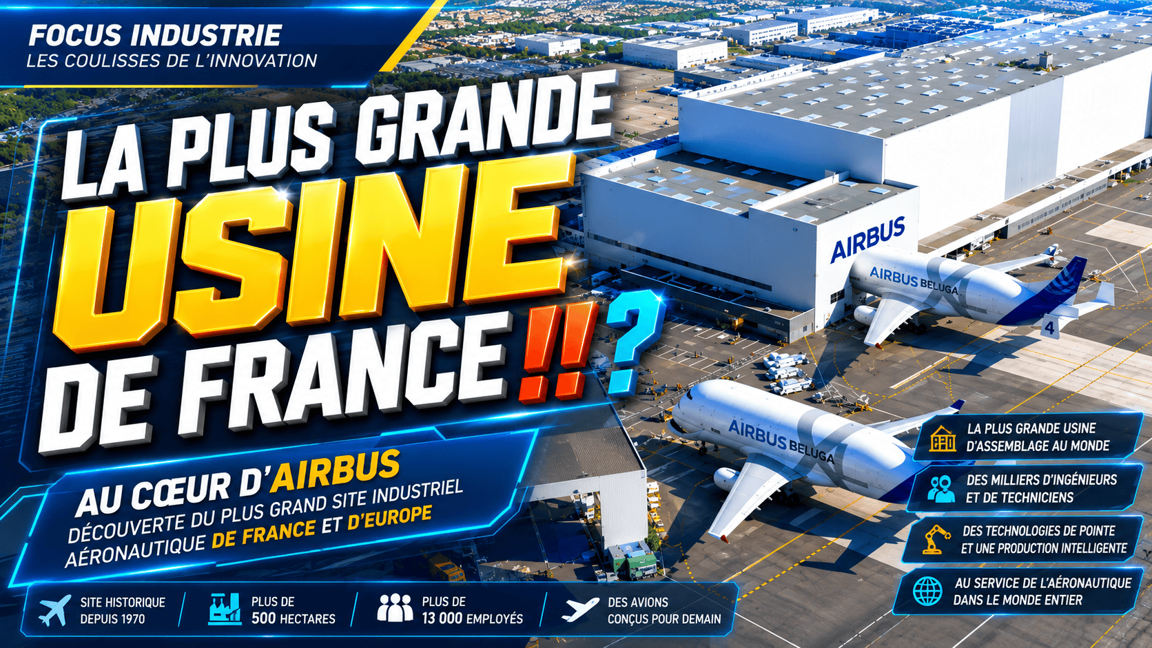 La plus grande usine de  France ‼️ ?  #usine #airbus #aviation #toulouse #france
