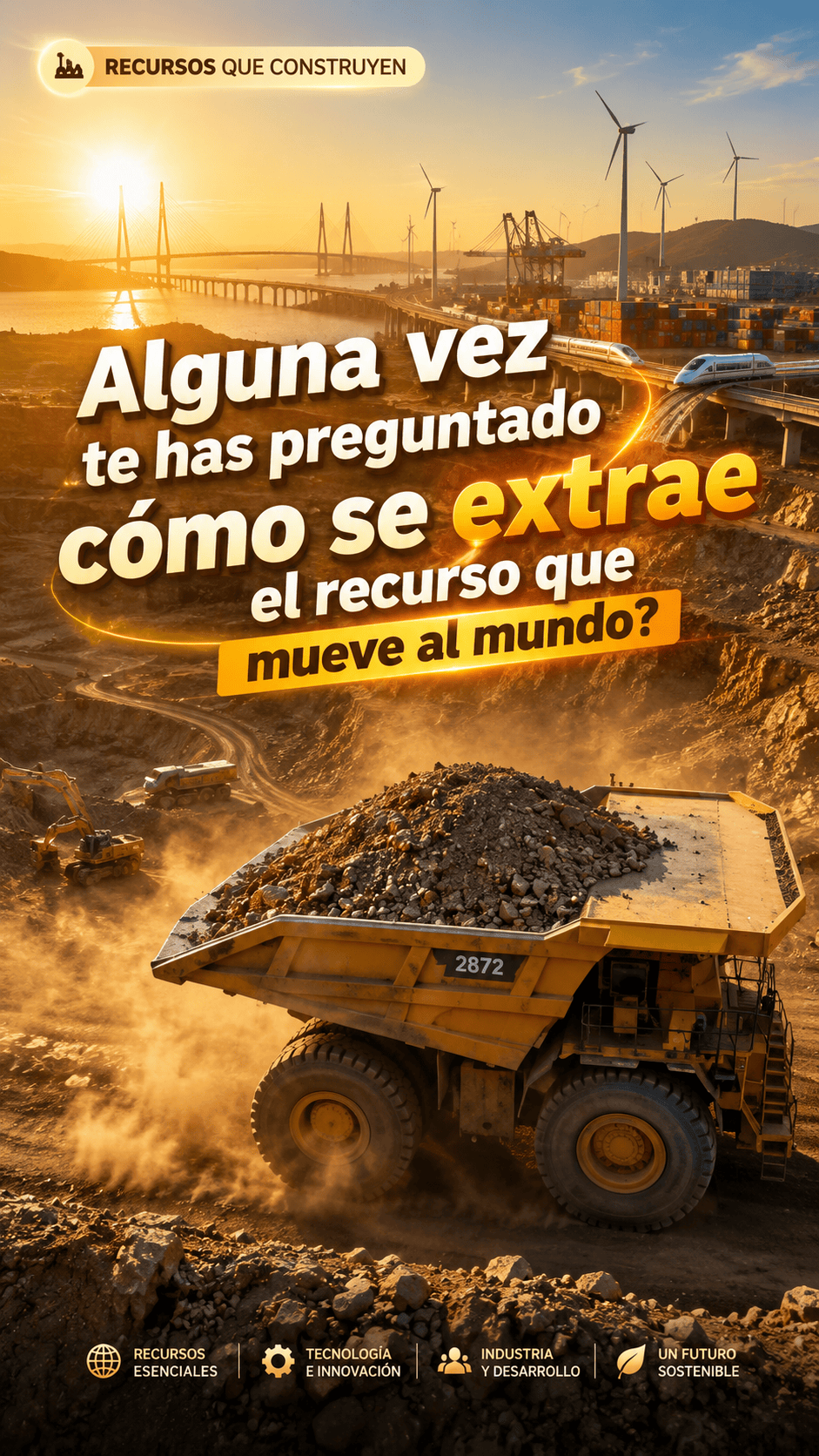 Alguna vez te has preguntado cómo se extrae el recurso que mueve al mundo? ⚡️  En este video recorr