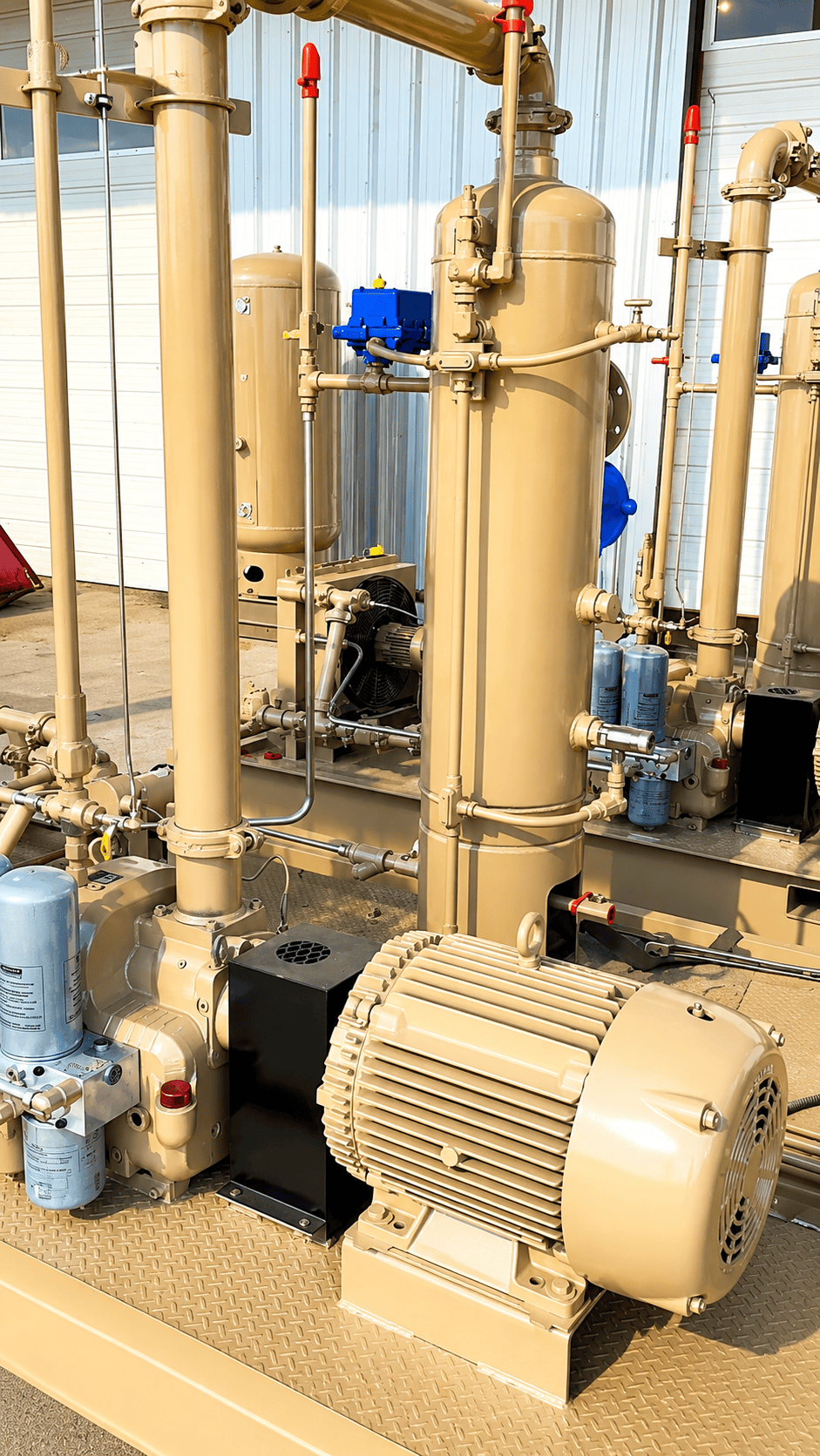 Test run 50 hp vru #oilfield ##bluecollar #naturalgas #westtexas ##compression