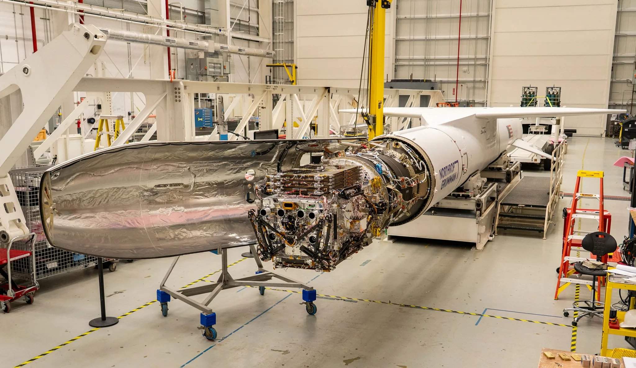 LINK mounted on the forward end of Pegasus XL
