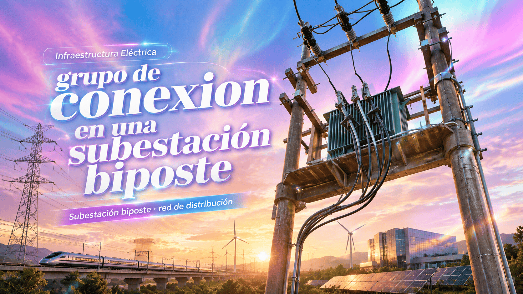 grupo de conexion en una subestación biposte #subestacionbiposte  #grupodeconexion  #transformador