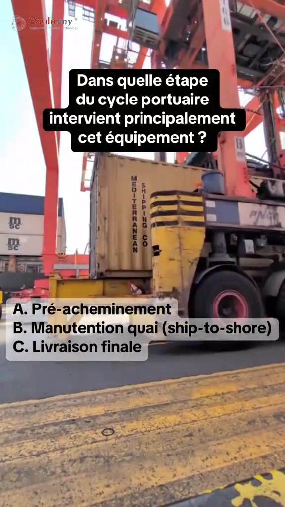 Tu penses connaître la logistique portuaire ? ?⚙️ Regarde bien cette image… À quelle étape du cycle 