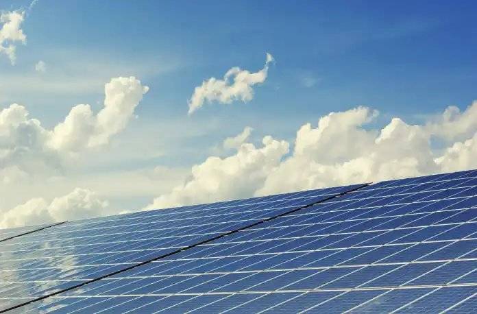 Energia alternativa, construção, nuvem, energia