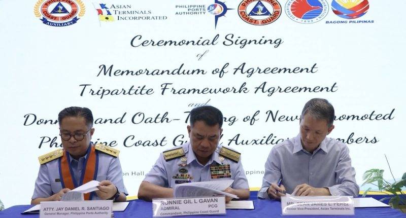 PCG, PPA e ATI unem forças para modernizar o Porto de Manila e construir sede moderna da PCG