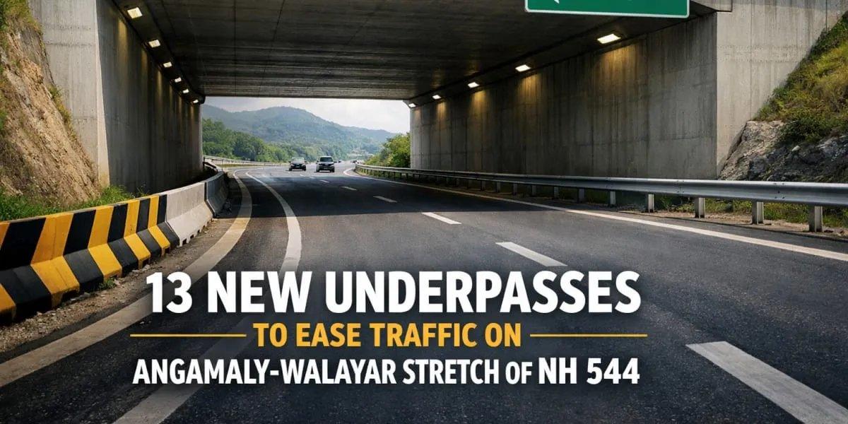 13 new underpasses on NH 544 Angamaly-Walayar section to ease traffic congestion
