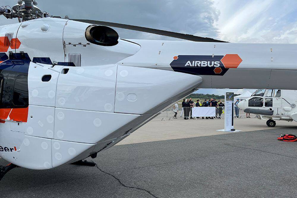 Image source: Tony Osborne – Aviation Week Description: A temporary aft fuselage fairing installed on the Airbus PioneerLab displayed at the ILA Berlin Air Show.