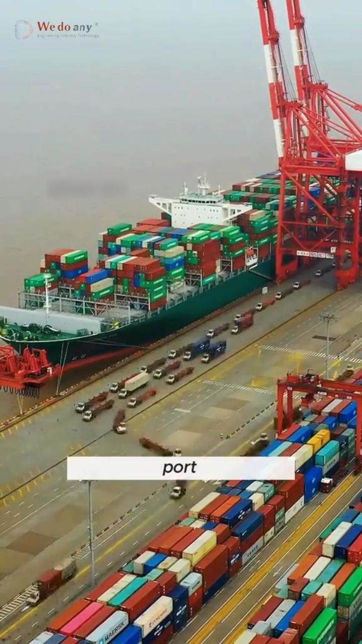 World Largest Automated Container Terminal #foryoupage #container #terminal #outstanding