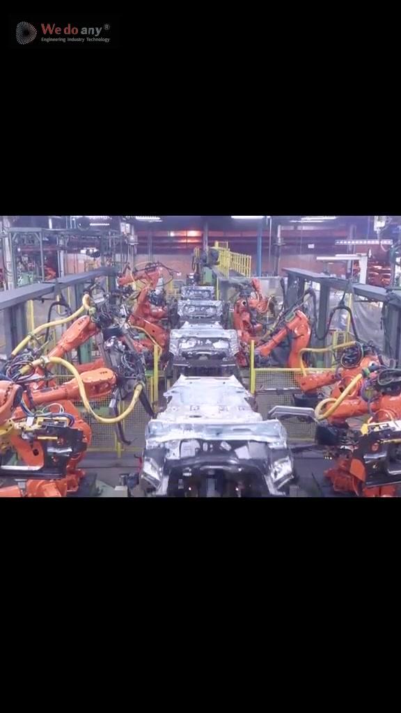 Spot welding robots-automotive industry .#robot #automation #automotive #moving #robotics 