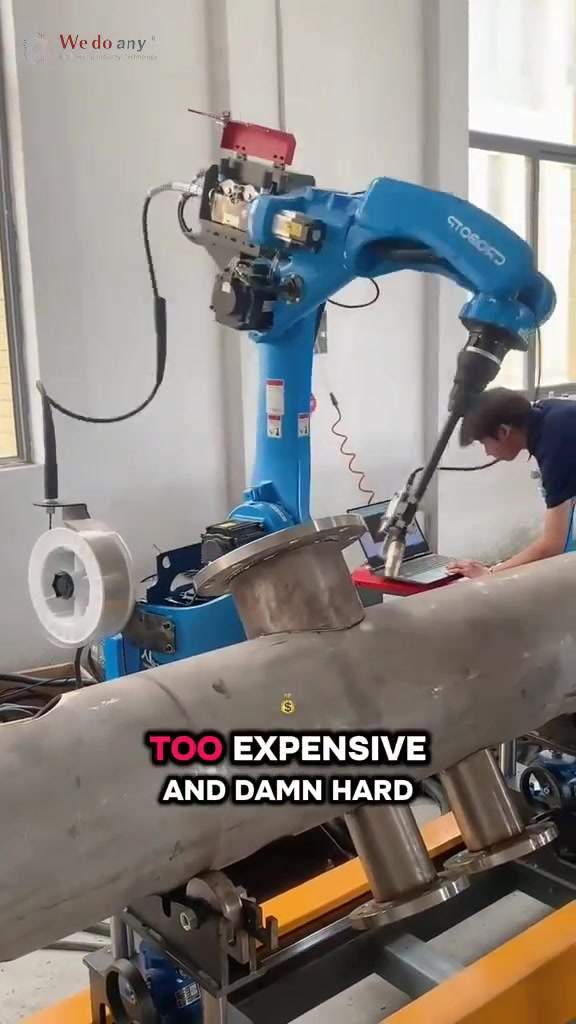Industrial-grade welding robot test video look at this — these portable collaborative robots are cha