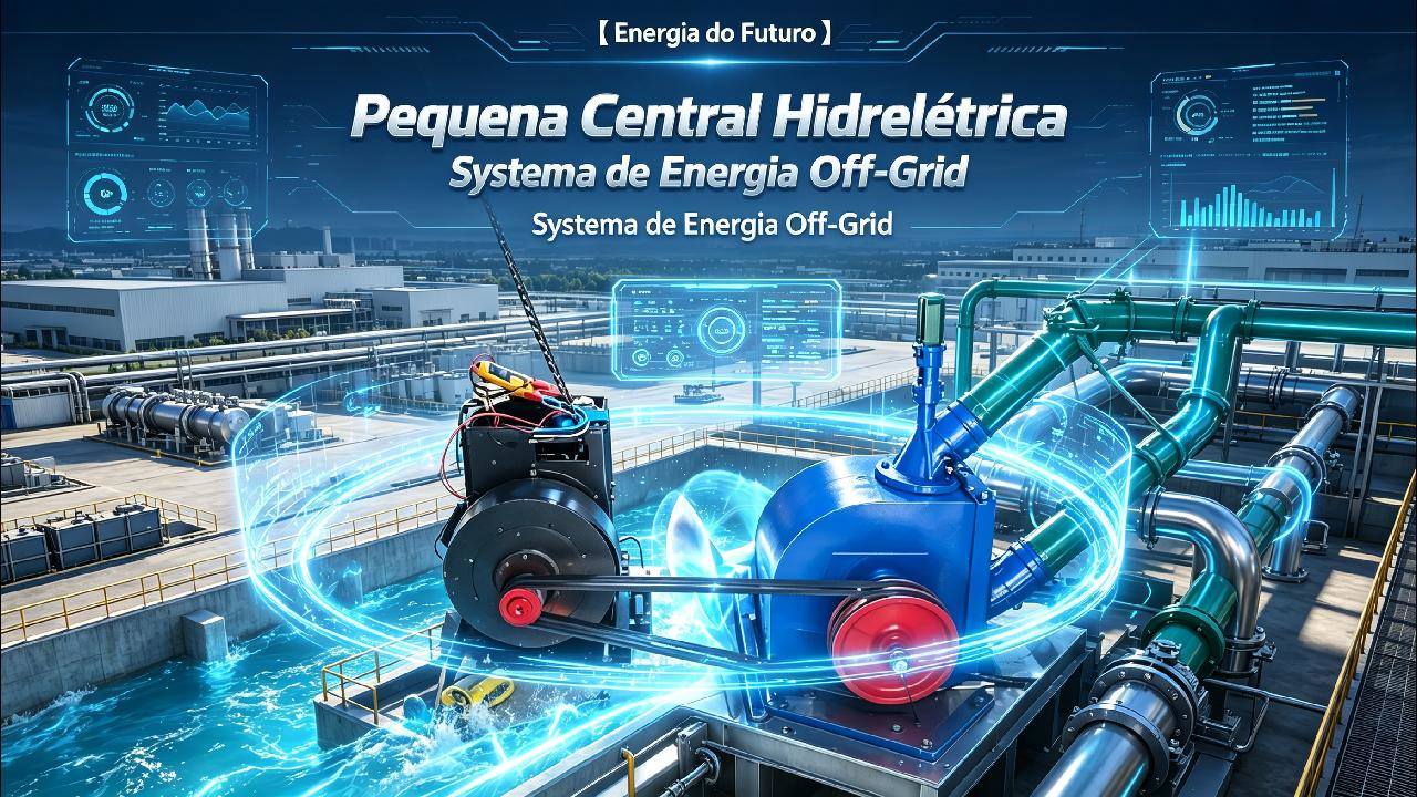 Micro Turbina Hidroelétrica Automática Para Fazendas - Sistema Offgrid