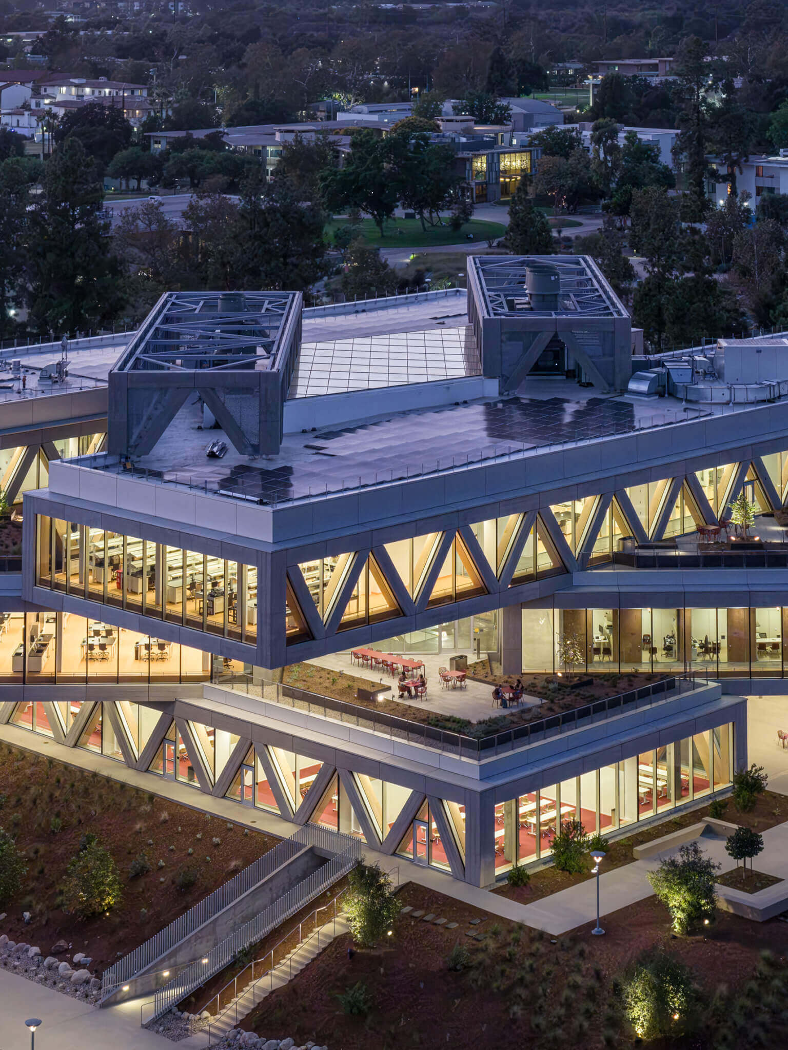 robert day science center with curtain wall system from kawneer