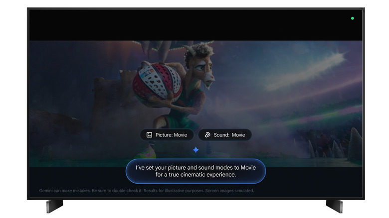 TCL 电视上的 Google TV Gemini 设置功能