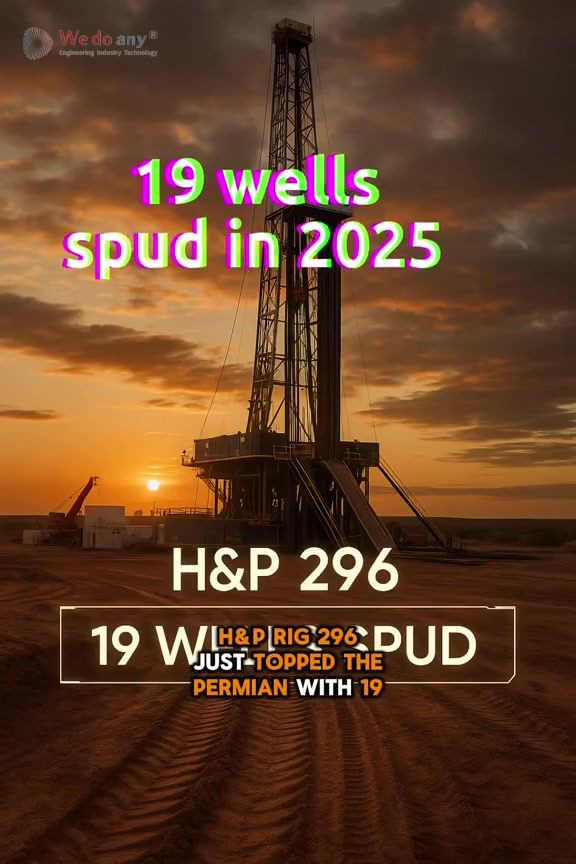Helmerich & Payne is drilling circles around the competition in the Permian. Their Rig 296 leads wit