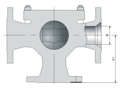 THREE-WAY CAST STEEL BALL VALVE
