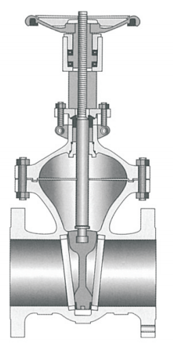 CAST STEEL WEDGE GATE VALVE