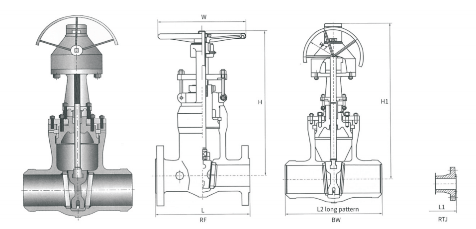 PRESSURE SEAL GATE VALVE