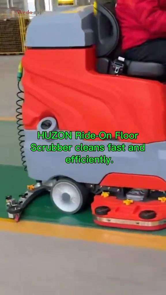 Professional Ride-On Floor Scrubber,Industrial Floor Cleaning Machine#FloorScrubber #RideOnScrubber 