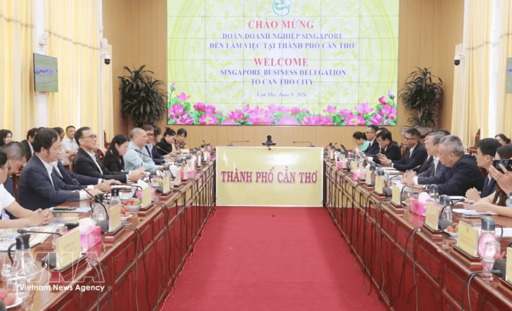 会议现场。图自越通社