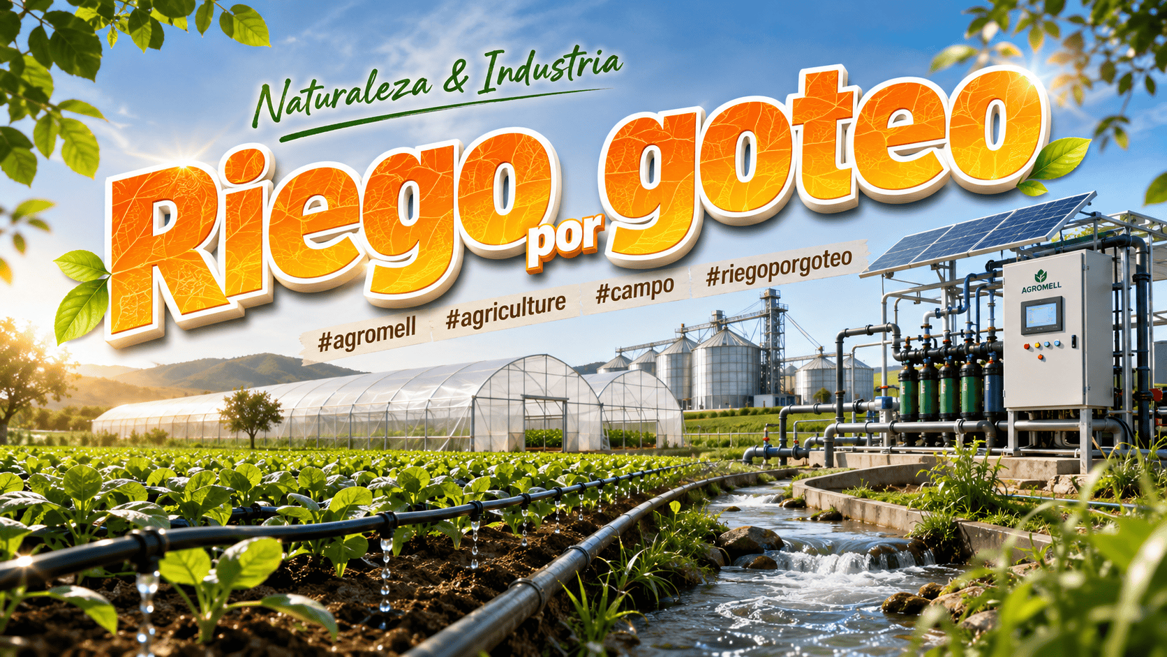 Riego por goteo #agromell #agriculture #campo #riegoporgoteo