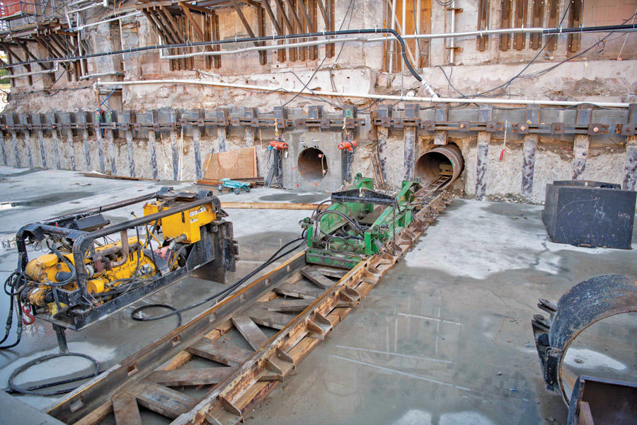 Jacking and drilling system