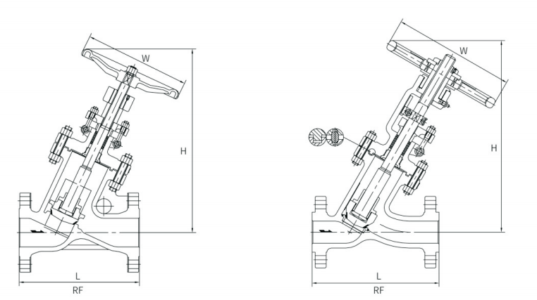 Y TYPE GLOBE VALVE