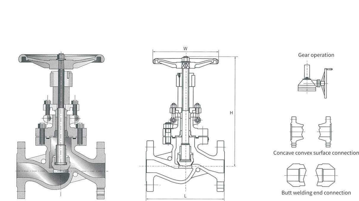CHINESE STANDARD CAST STEEL GLOBE VALVE