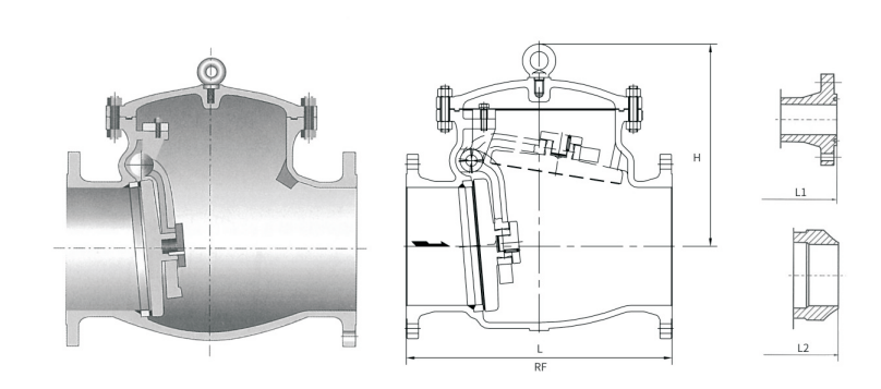 CAST STEEL SWING CHECK VALVE