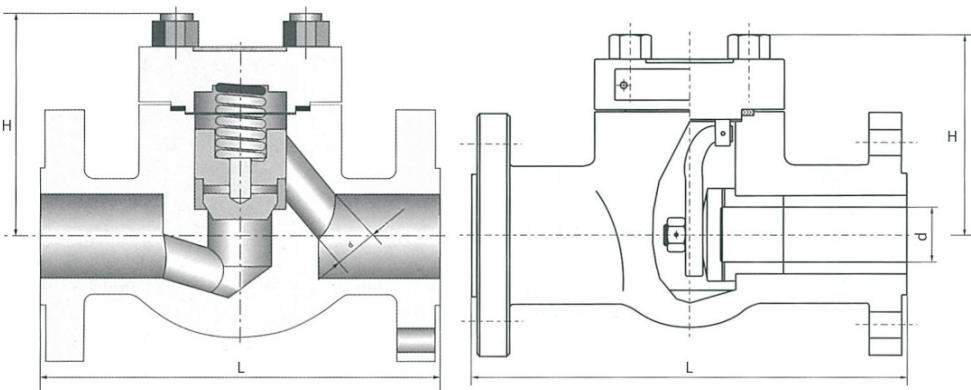 FORGED STEEL FLANGED CHECK VALVE