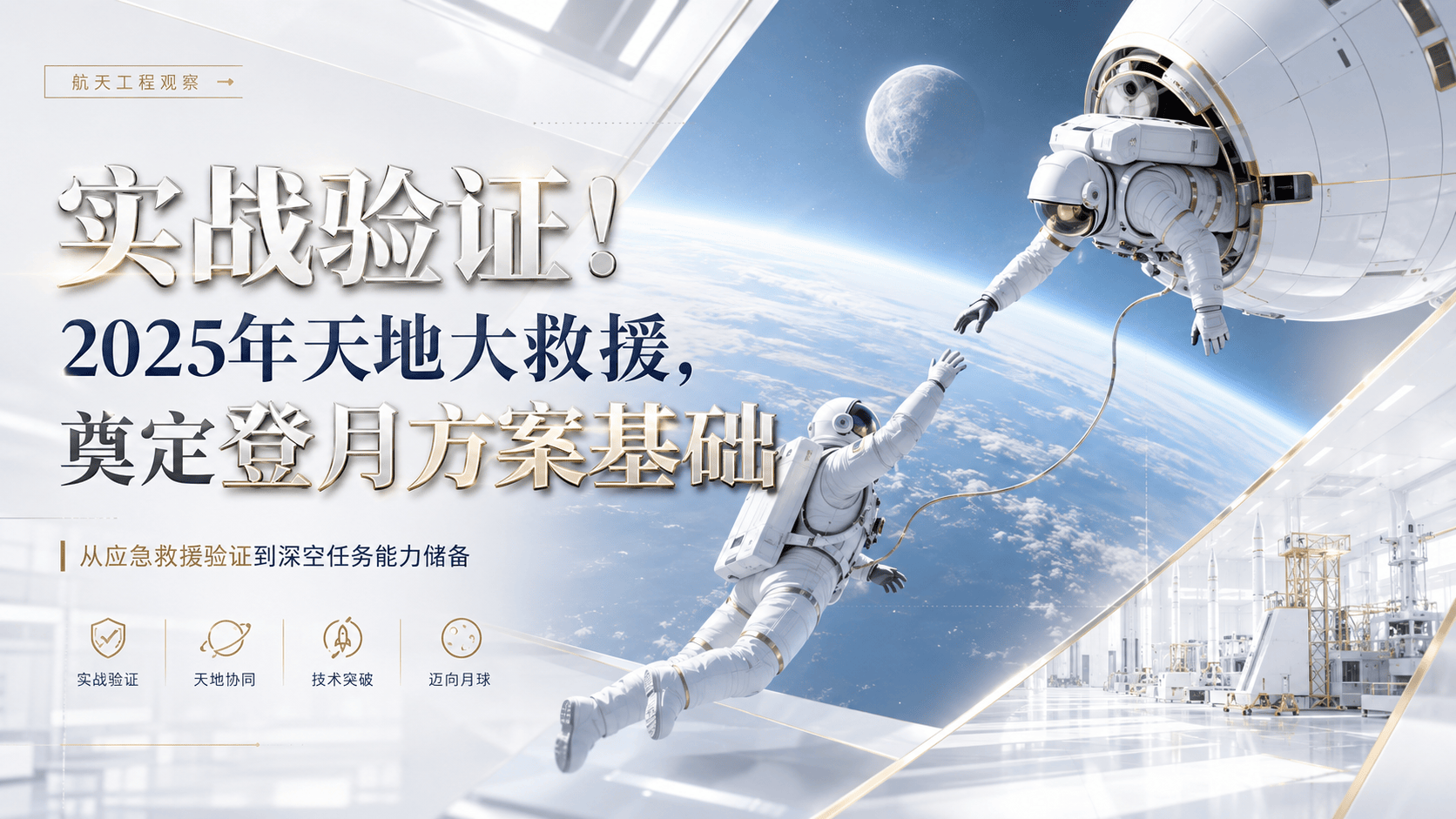 实战验证！2025年天地大救援，奠定登月方案基础