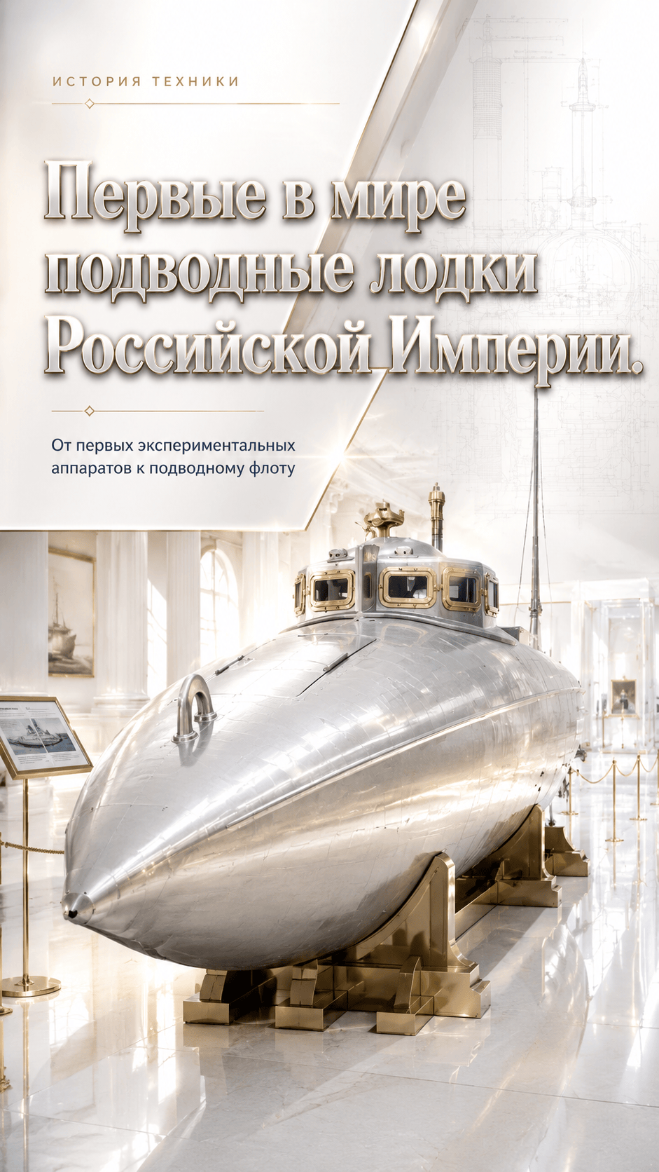Первые в мире подводные лодки Российской Империи. 19 век.