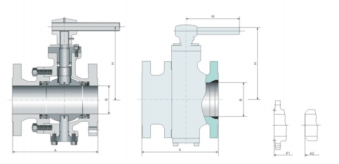 CAST STEEL TRUNNION MOUNTED BALL VALVE