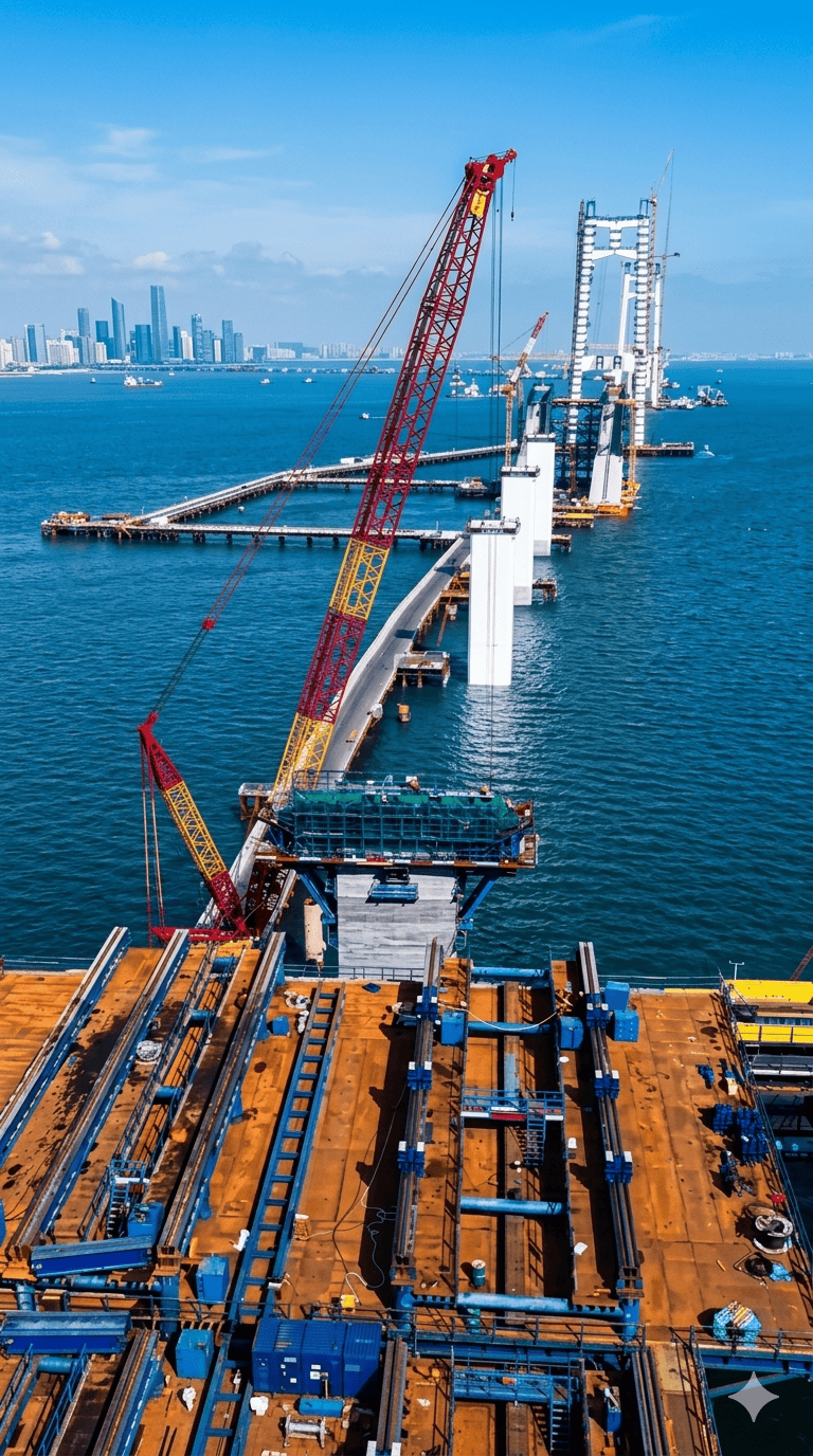 震撼！厦金跨海大桥建设新进展来啦双向八车道+单桥墩设计超给力见证“钢铁巨龙”跨海而生 #超级工程中国制造 #中国基建狂魔战无不胜 #国之重器 #厦金大桥 #中国跨海大桥建设