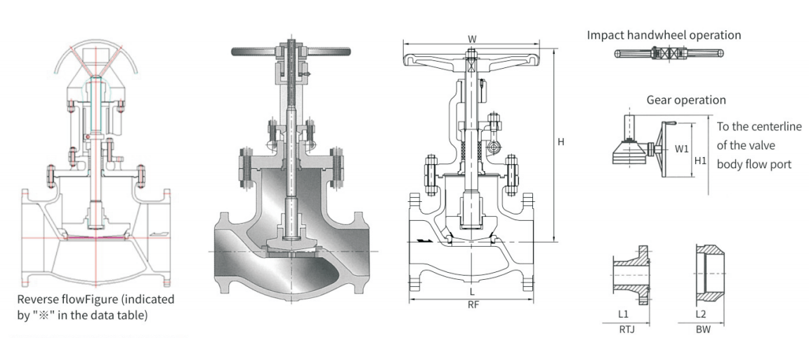 CAST STEEL GLOBE VALVE
