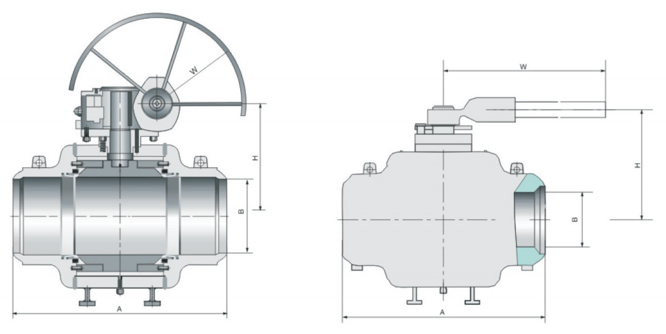 FULLY WELDED TRUNNION MOUNTED BALL VALVE