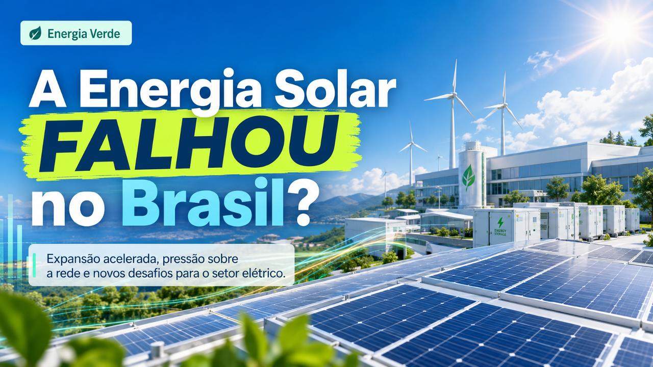 A Energia Solar FALHOU no Brasil？