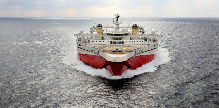 Navio Ramform Tethys; Fonte: TGS