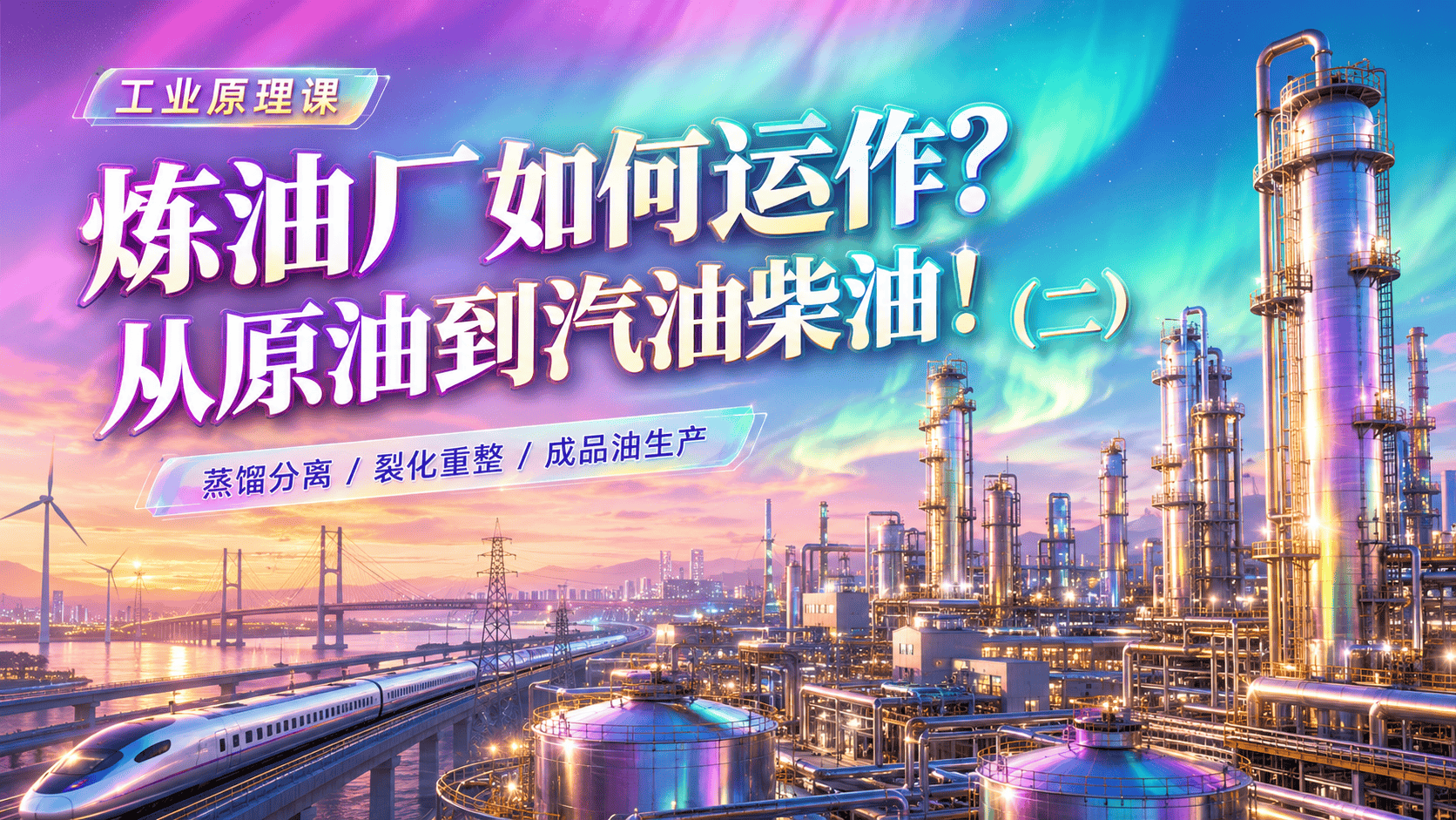 炼油厂如何运作？从原油到汽油柴油！（二）#科普动画 #科普知识 #炼油厂 #石油