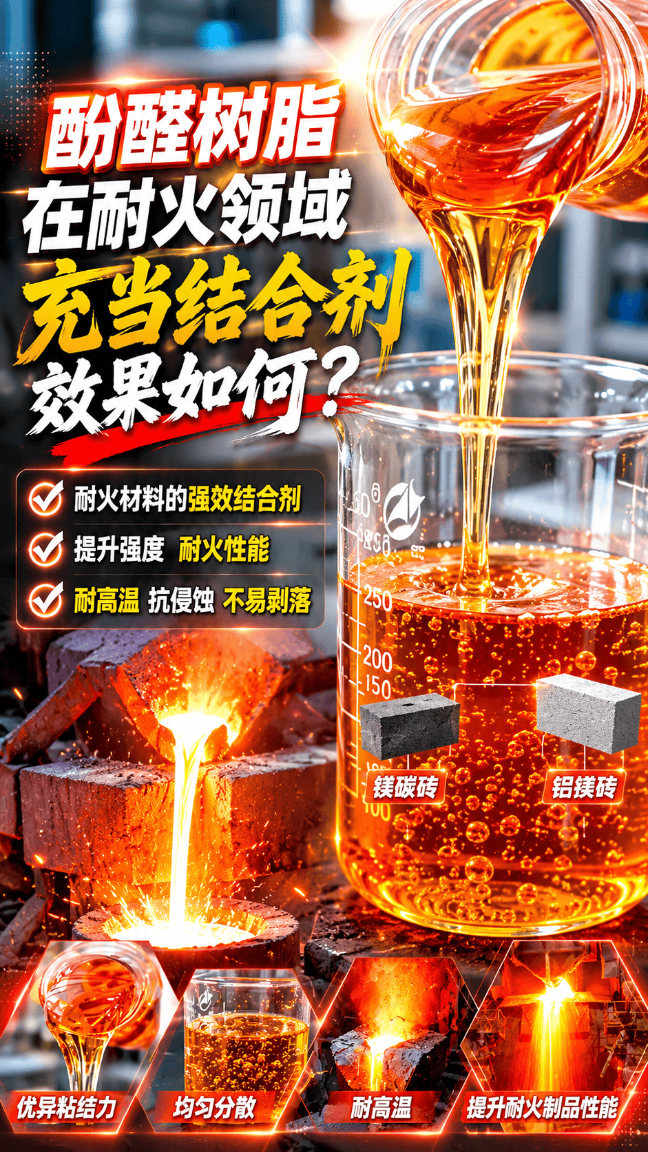 酚醛树脂在耐火领域充当结合剂效果好吗？ #酚醛树脂粉 #耐火材料用酚醛树脂 #耐火材料结合剂 #耐火材料用酚醛树脂厂家供应商 #碳材料用酚醛树脂