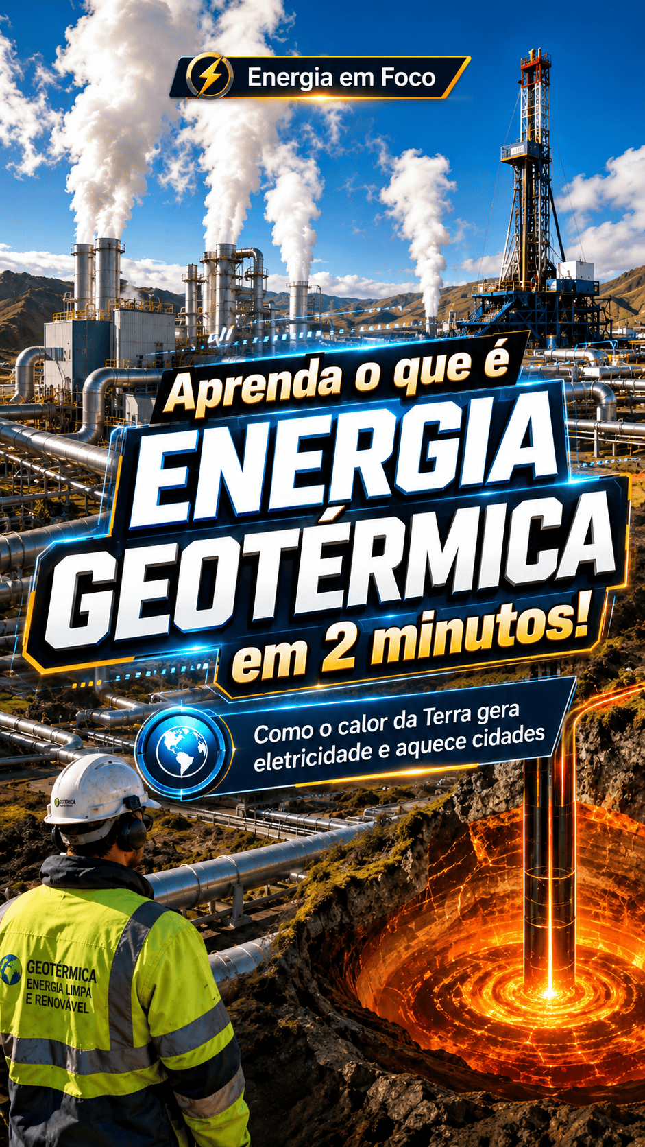 Aprenda o que é Energia Geotérmica em 2 minutos!!!!!!