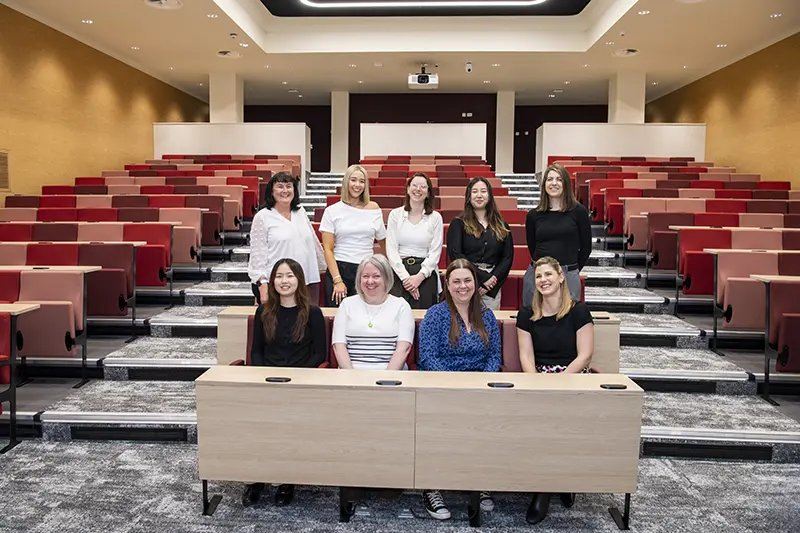 Lecture theatre renovation team