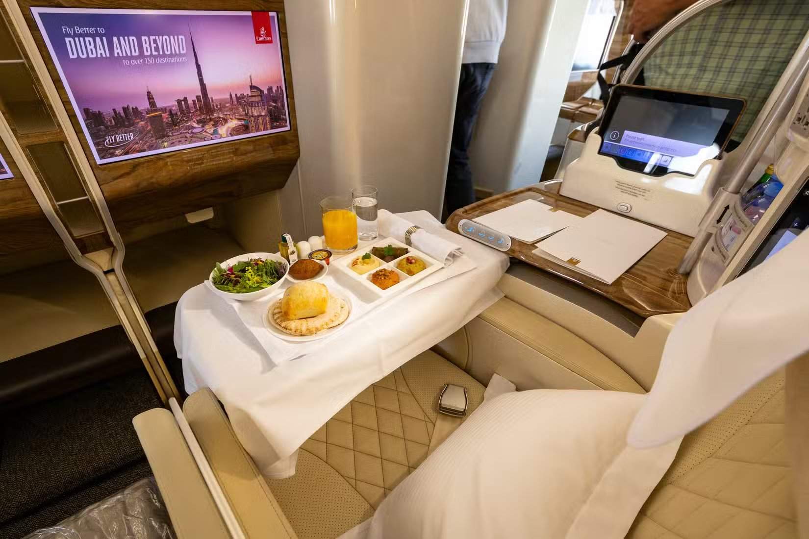 Emirates Airbus A380 Business Class Sitz